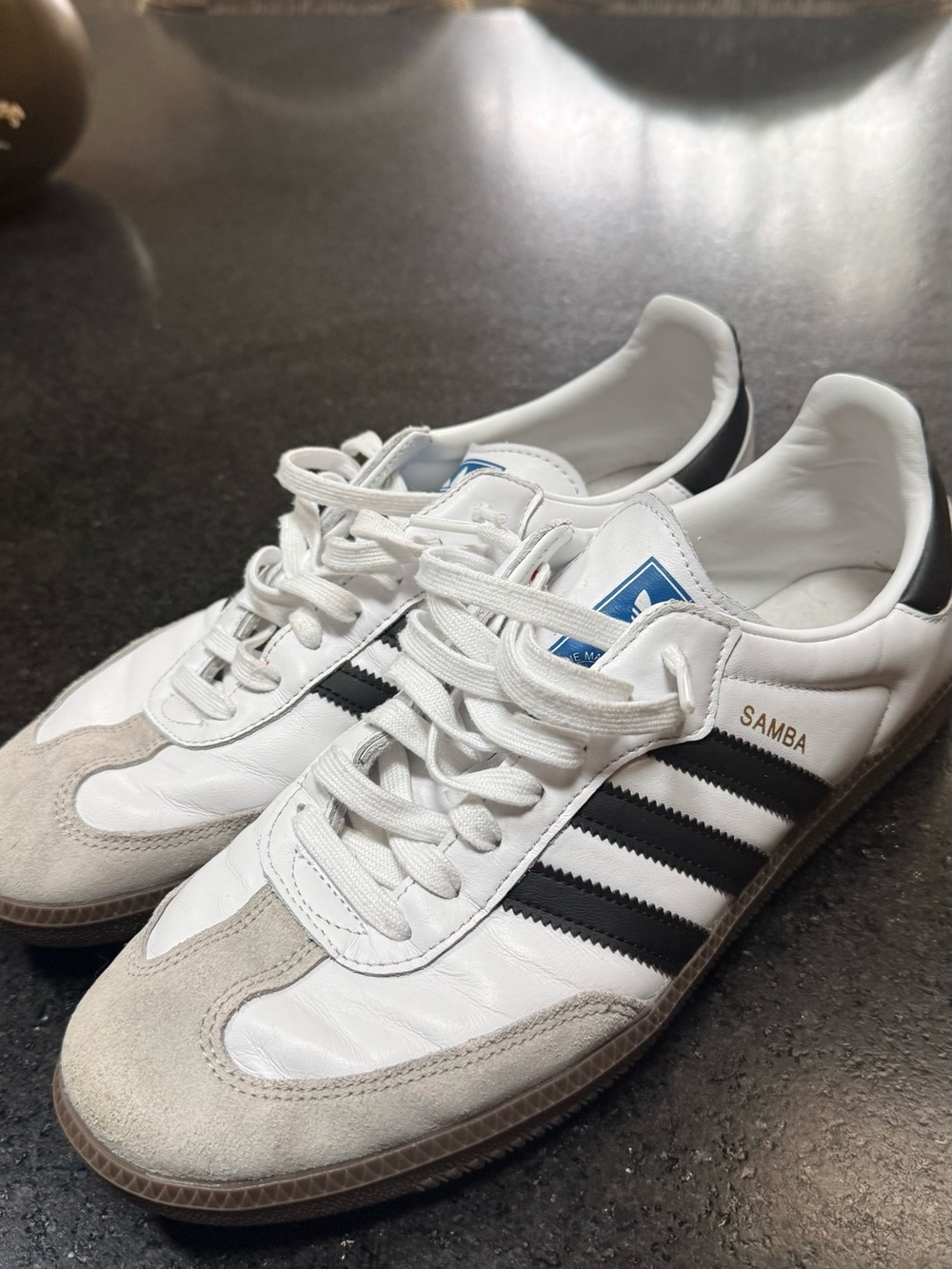 Adidas Samba Men’s Sneakers in White and Black Men’s Size 12